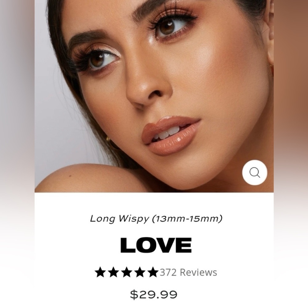 ‼️RARE‼️🎸GLAMNETIC🎸🔥NWT🔥”Love” Magnetic Lashes